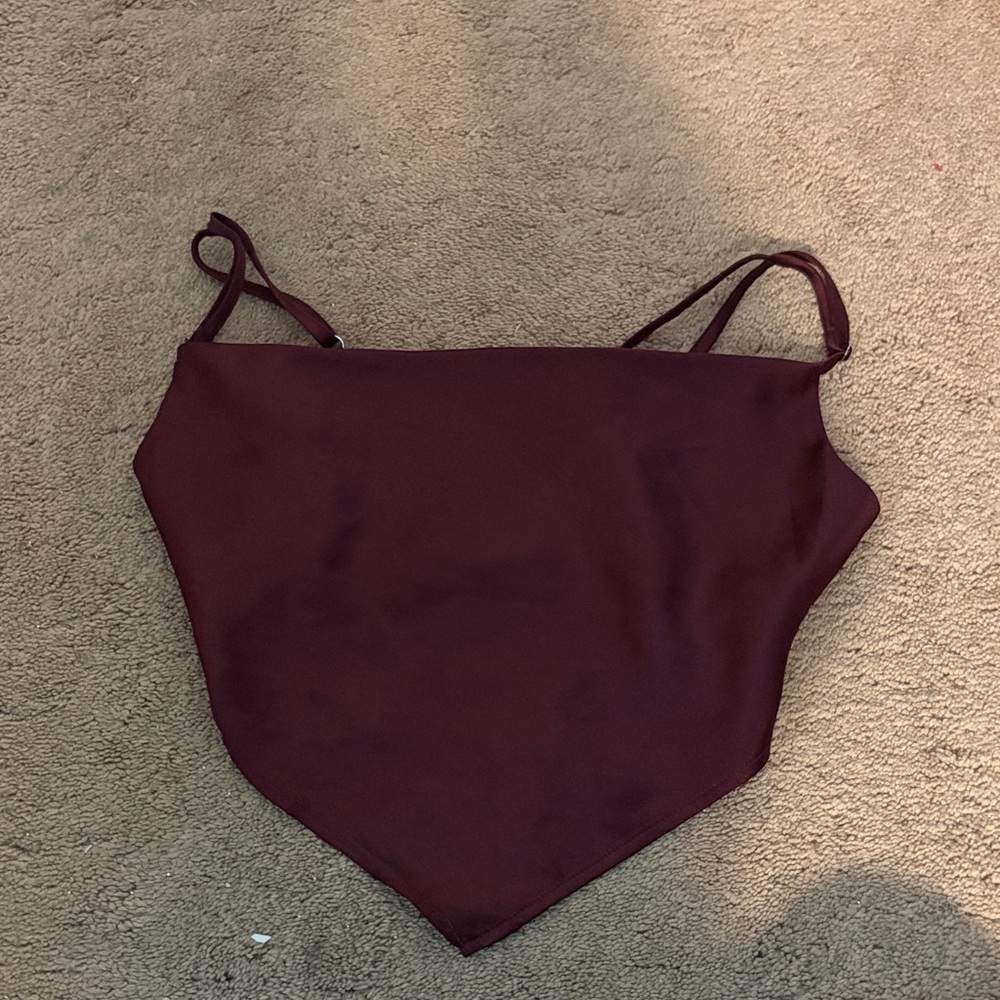 Elegant Burgundy Women's Top